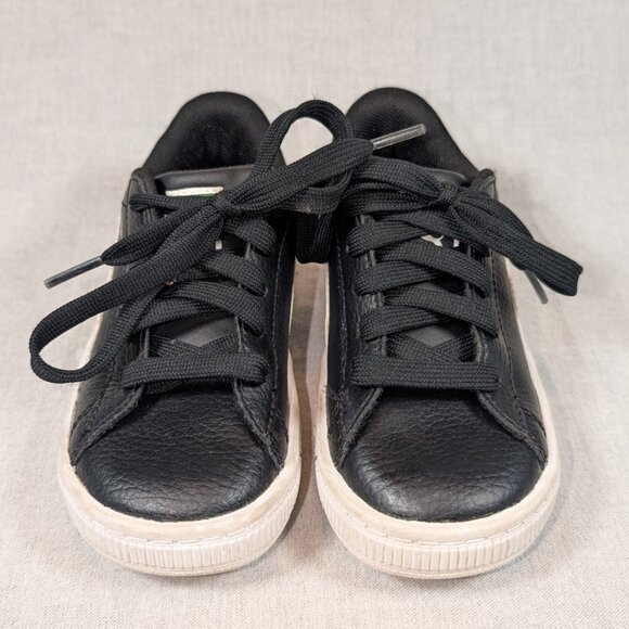 Children's Puma Sneakers - Black + White - Picture 3 of 7